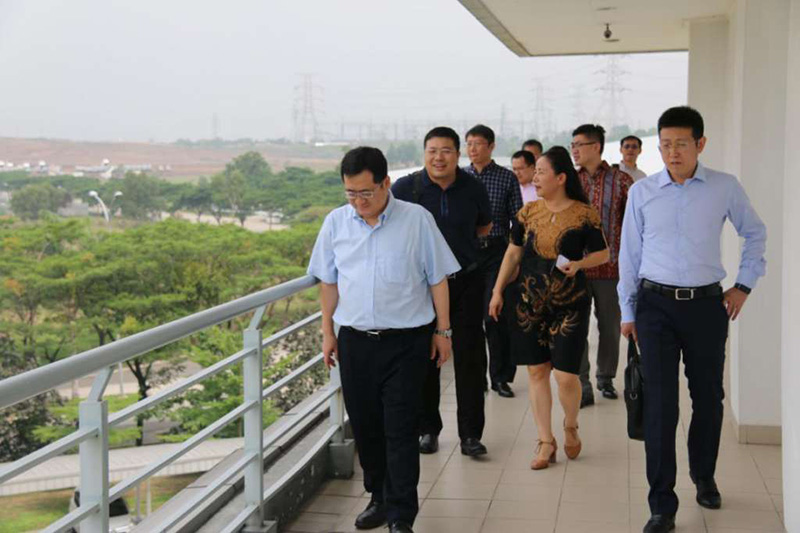 中国铁建代表团到中国·印尼经贸合作区考察调研